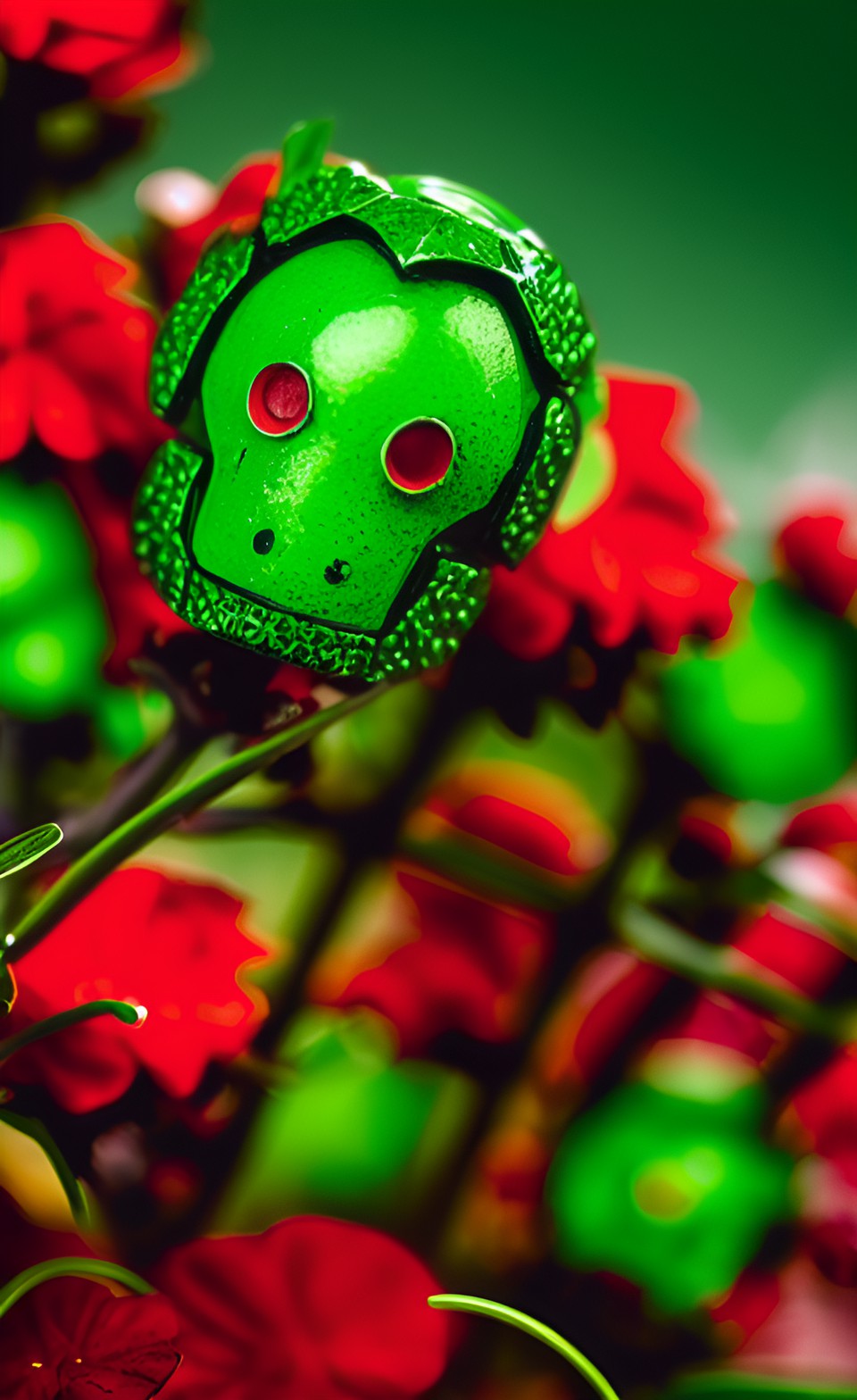 green men, red mars, red blood, green plants preview