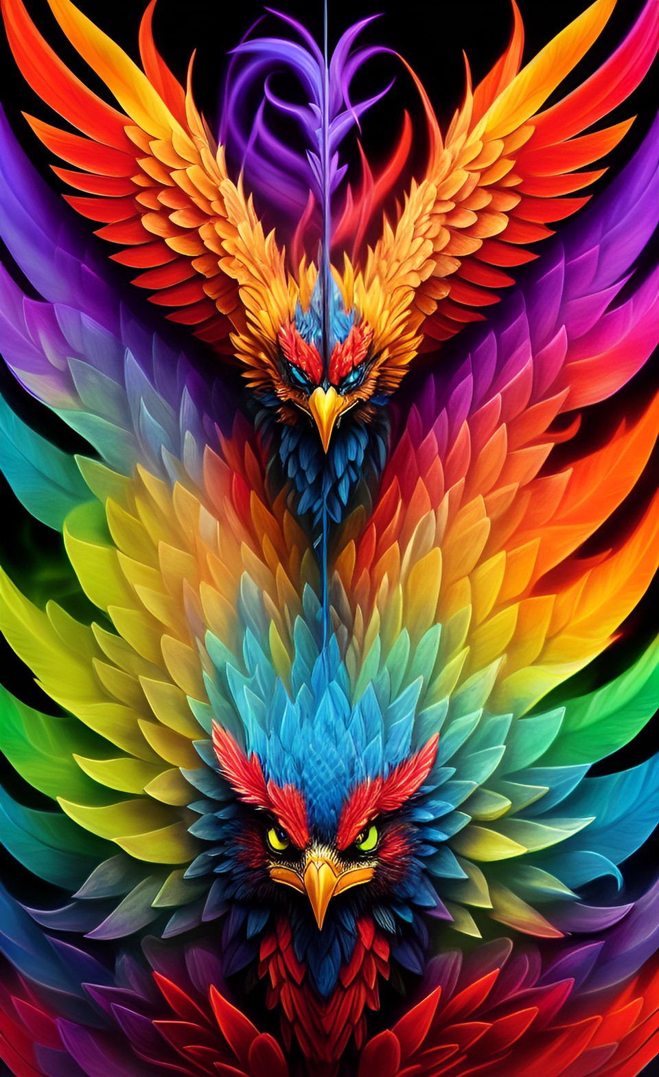 higly detailed colorful  fenix preview