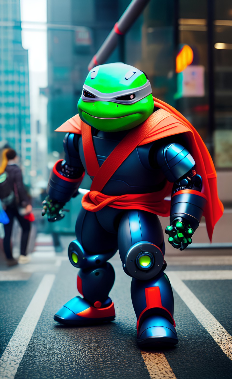 a robot ninja turtle preview