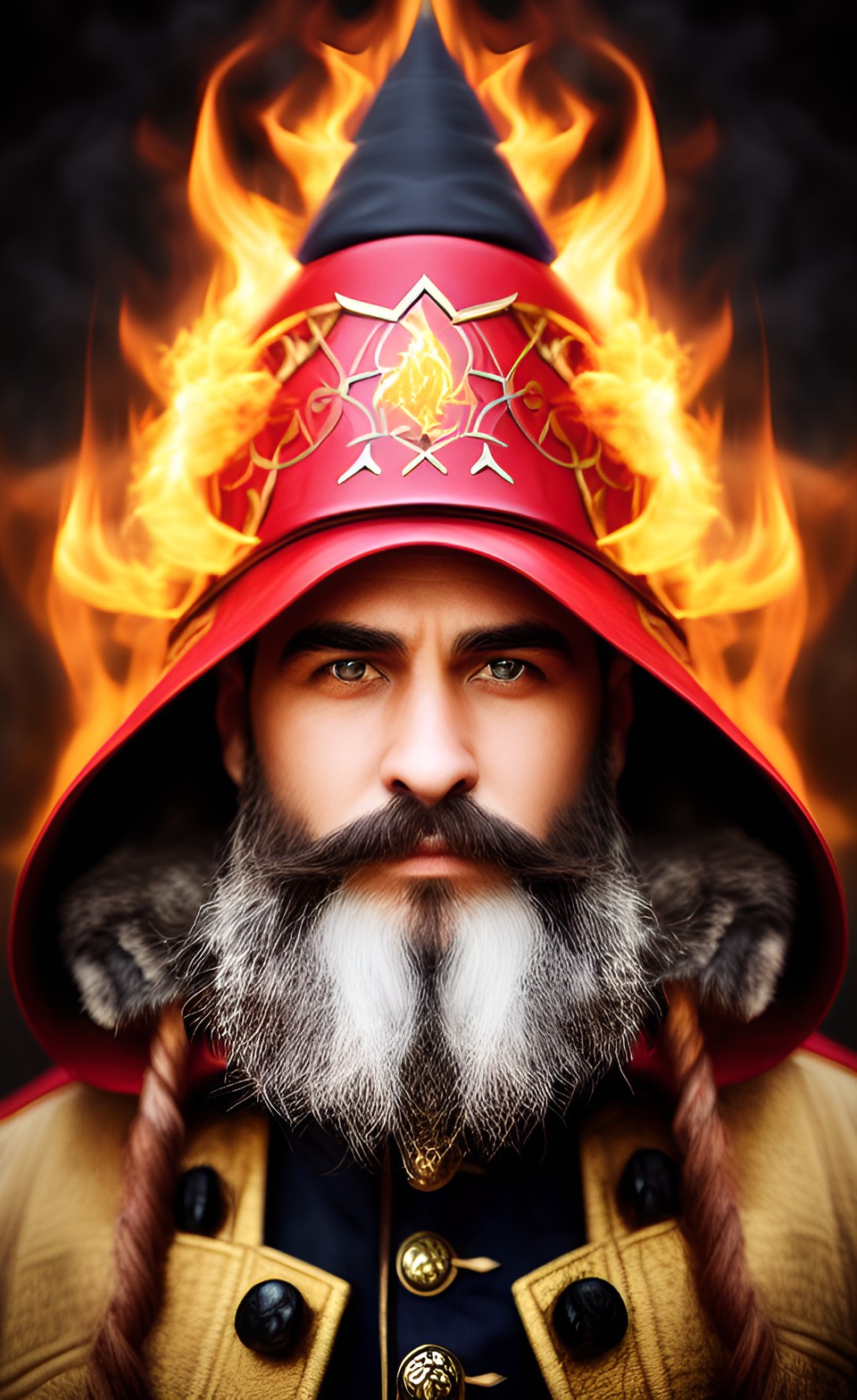 fire wizard portrait preview