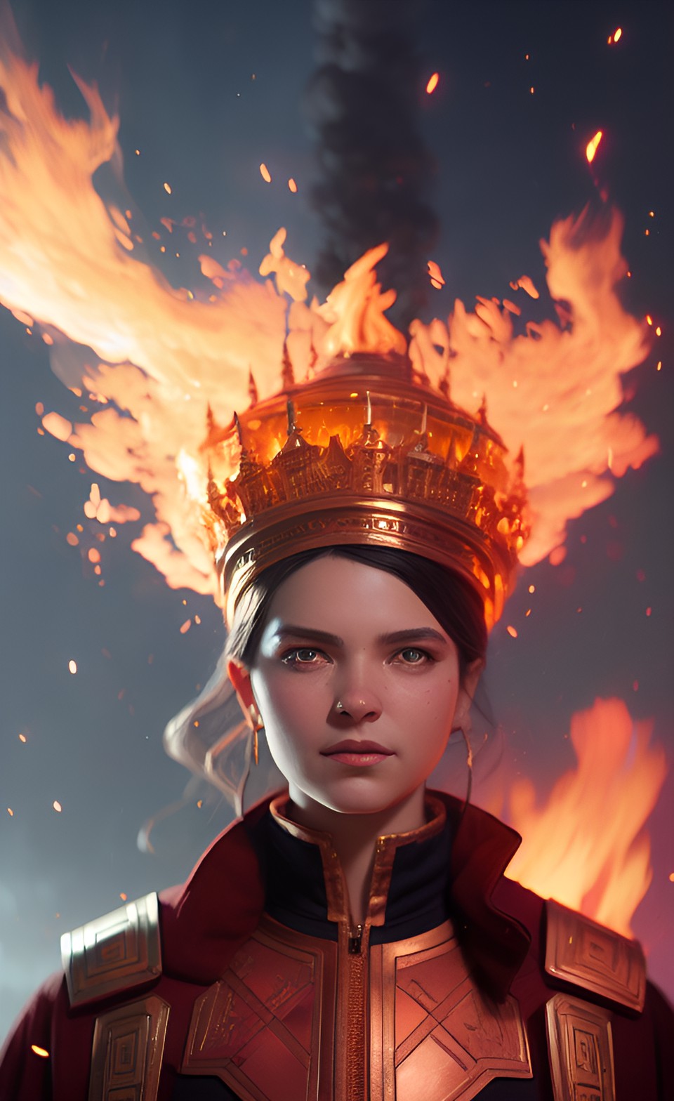 fire wizard portrait preview