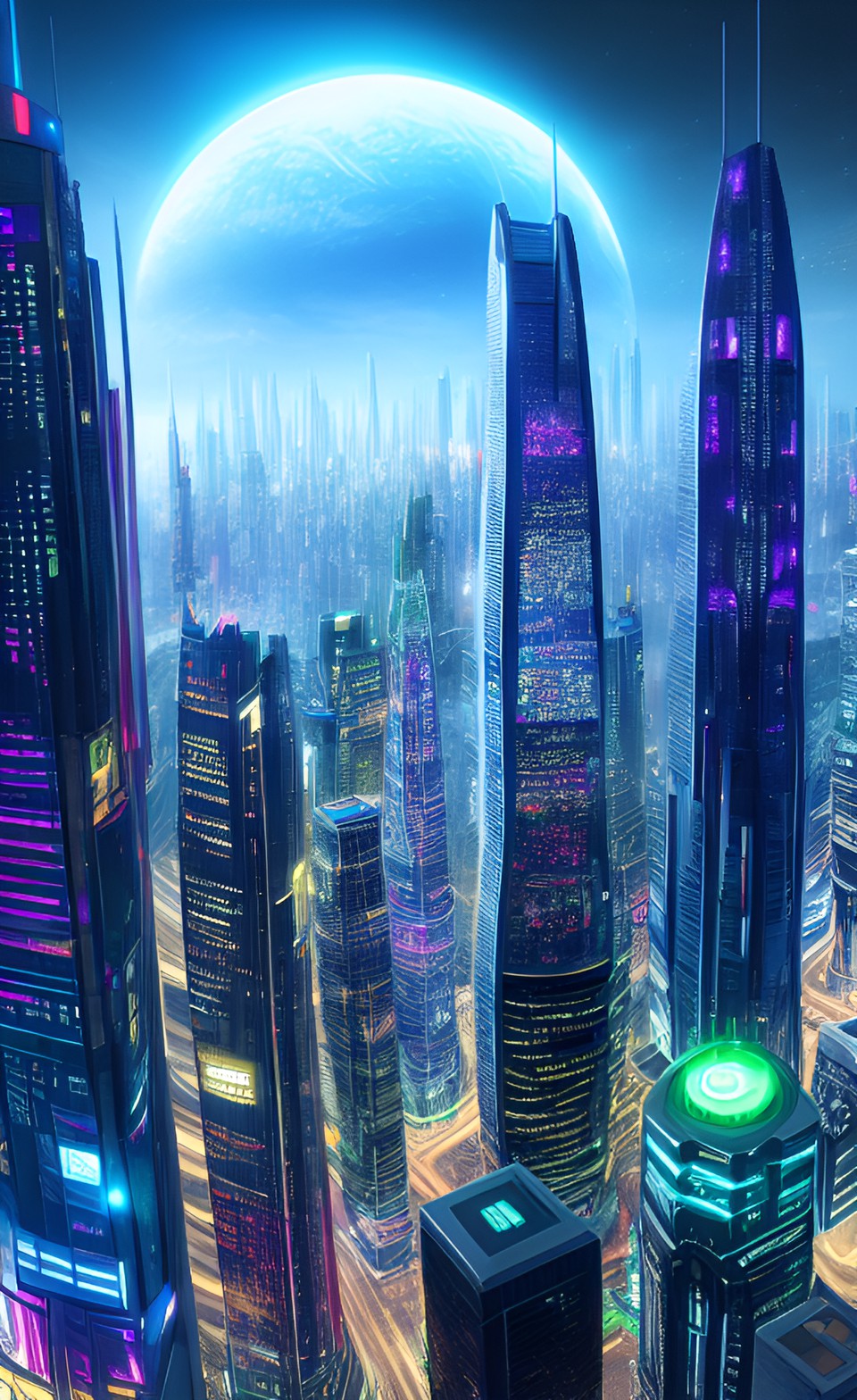 futuristic city preview