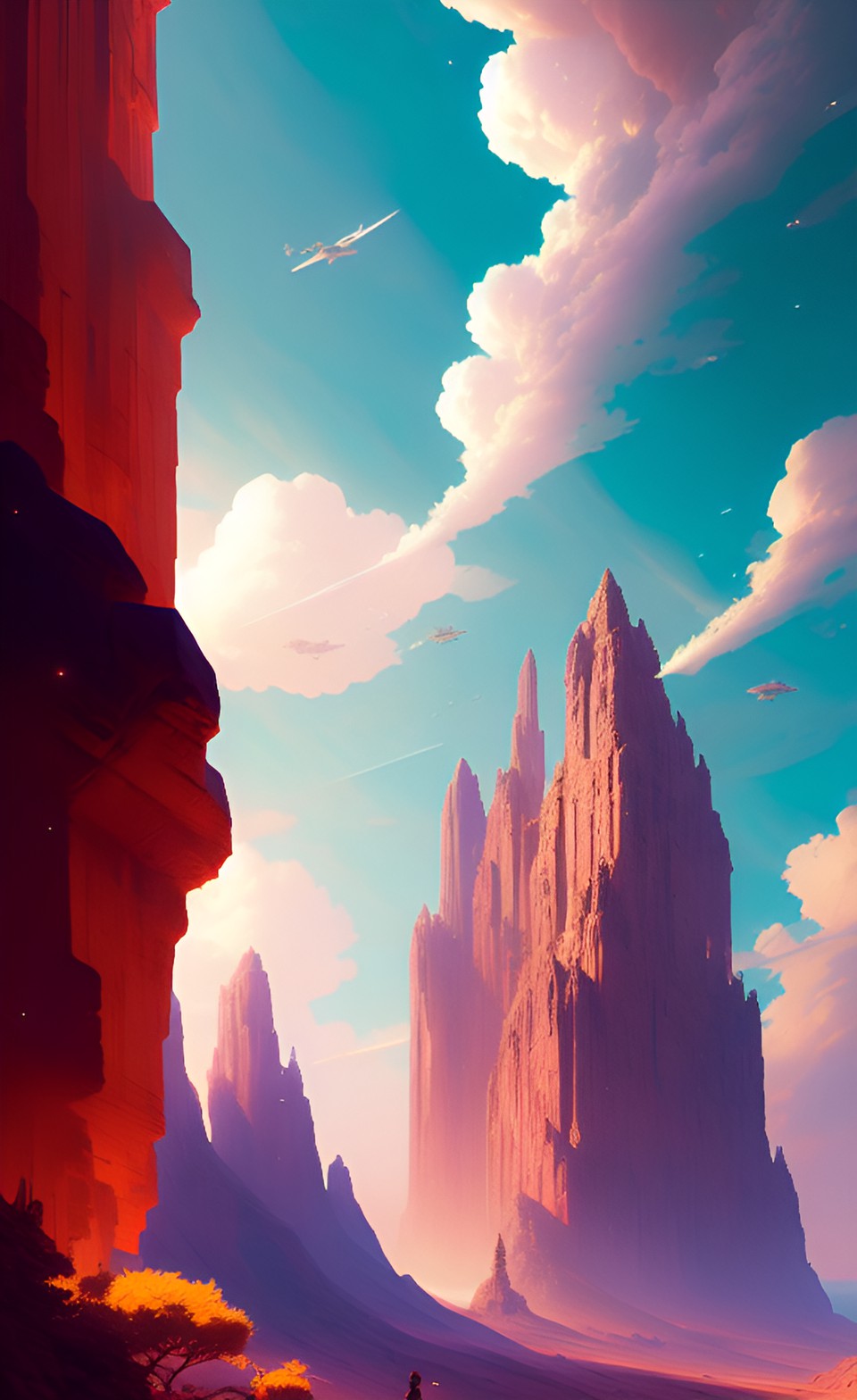 cliffs in the clouds preview