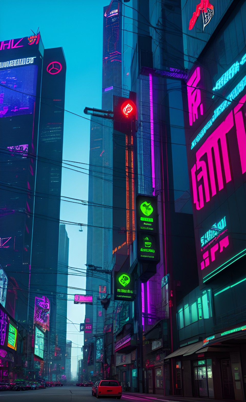 City - méchante cyberpunk, dans la ville preview