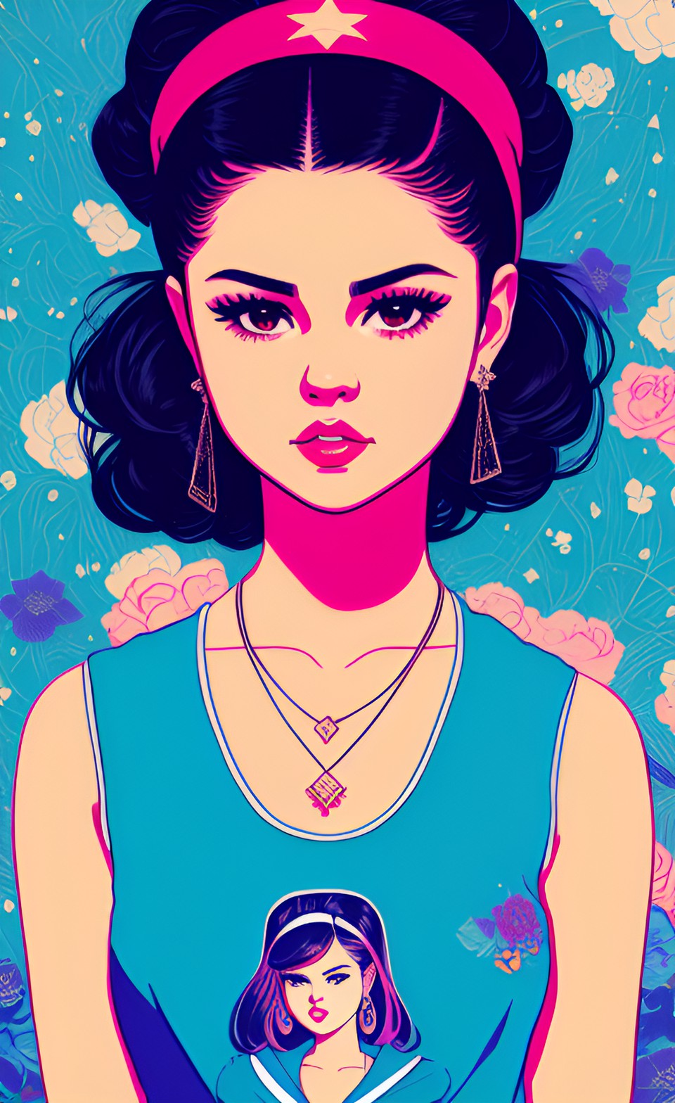 selena gomez in retro style preview