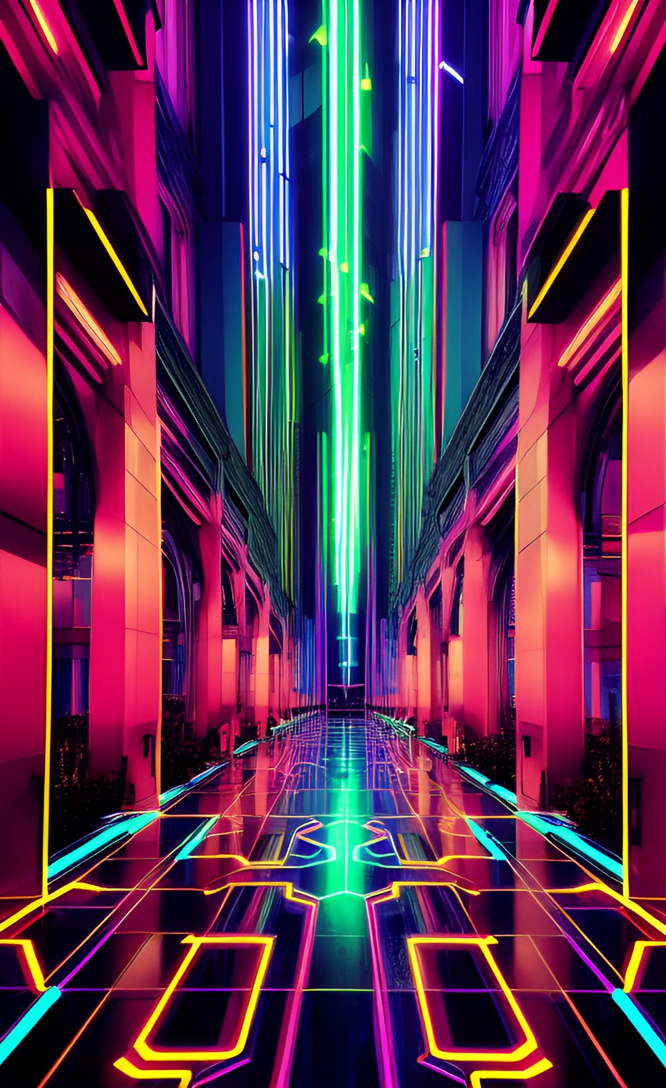 neon cathedral preview