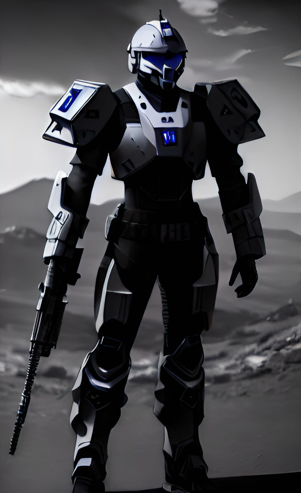 Futuristic soldier - futuristic armored soldier preview