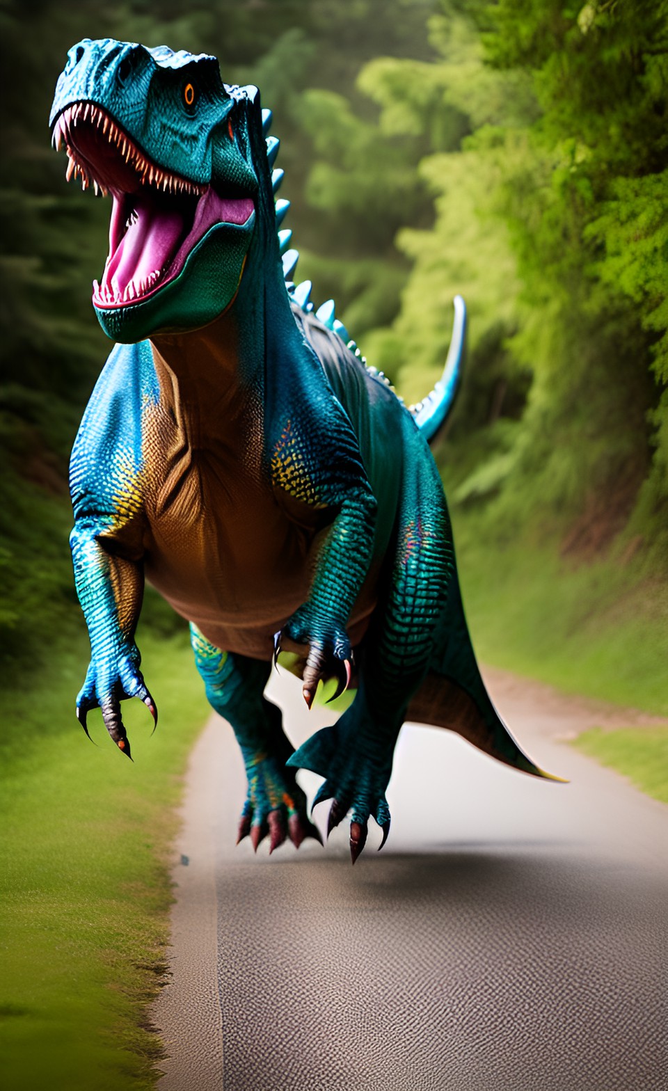 a dinosaur running preview