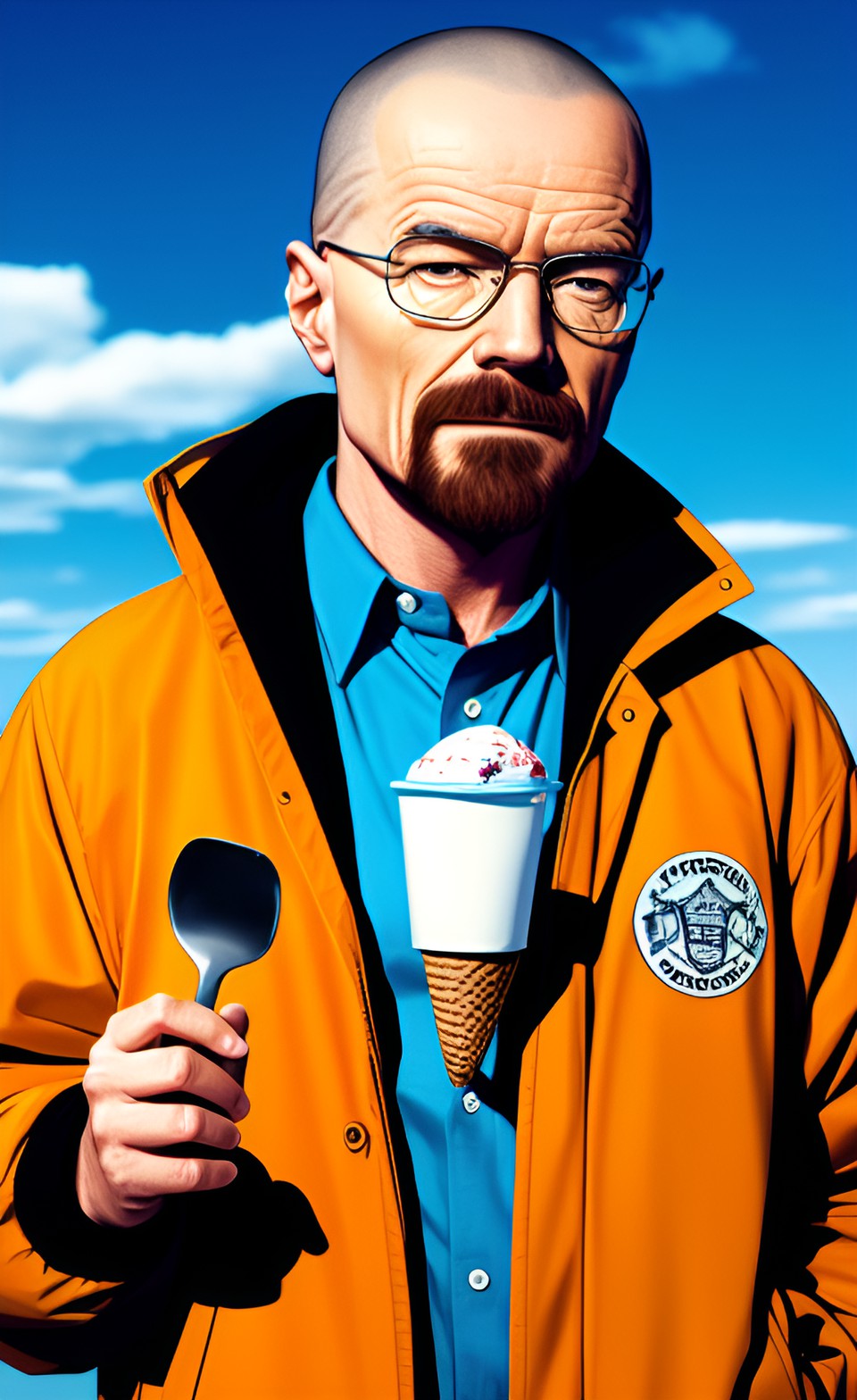 walter white eating ice cream preview