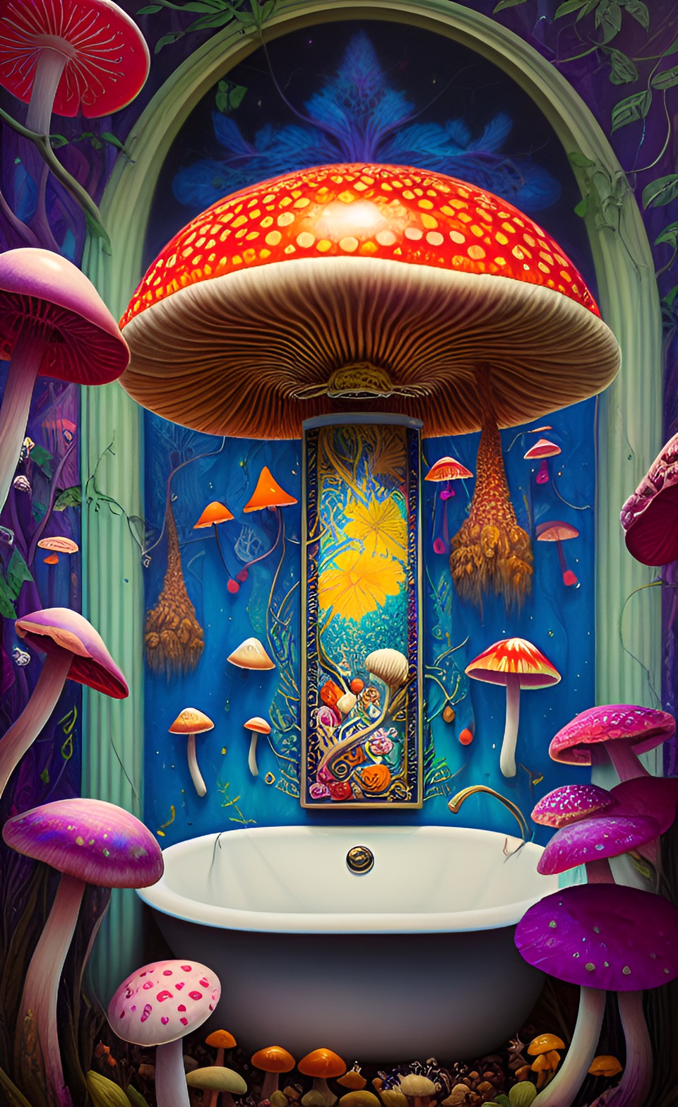 mushroom bathroom preview