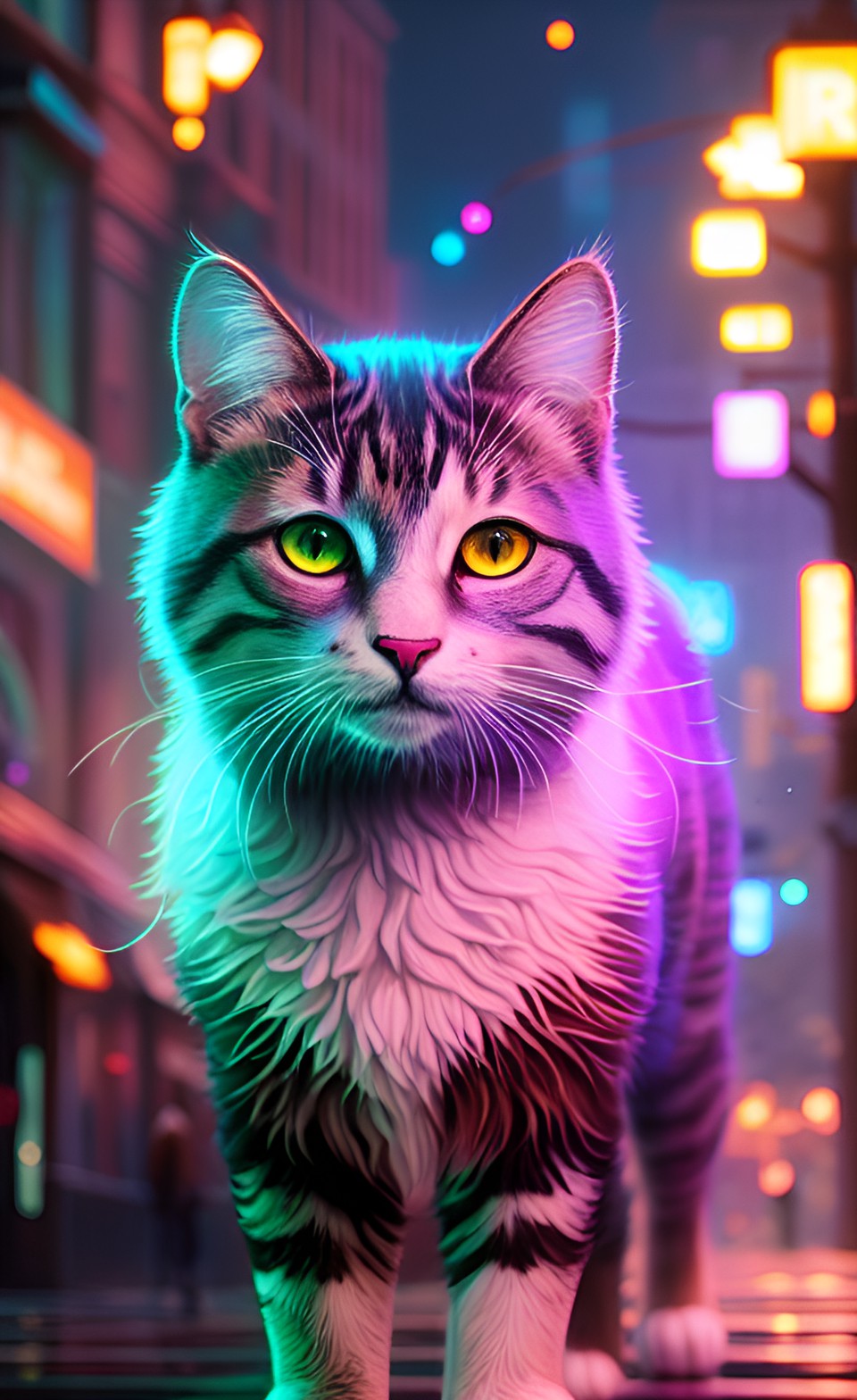 Magic cat - glitter cat preview