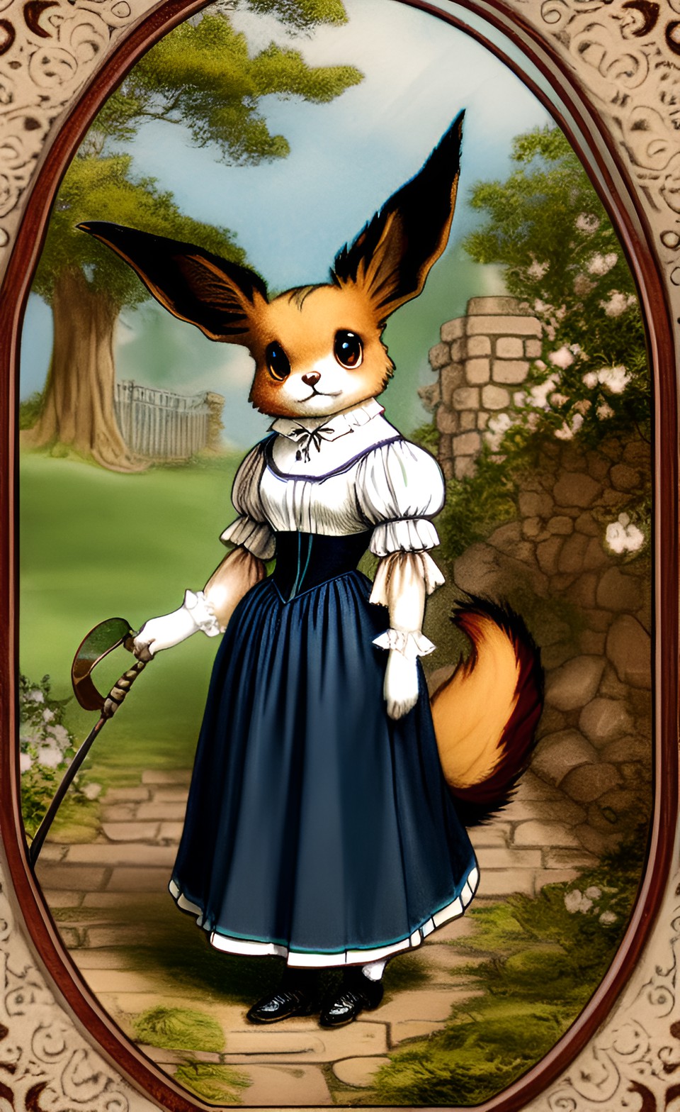 Eevee J Vol - eevee in the style of a victorian comic preview