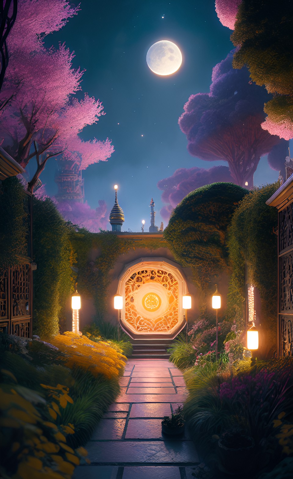 The Golden Door - moons maze garden preview