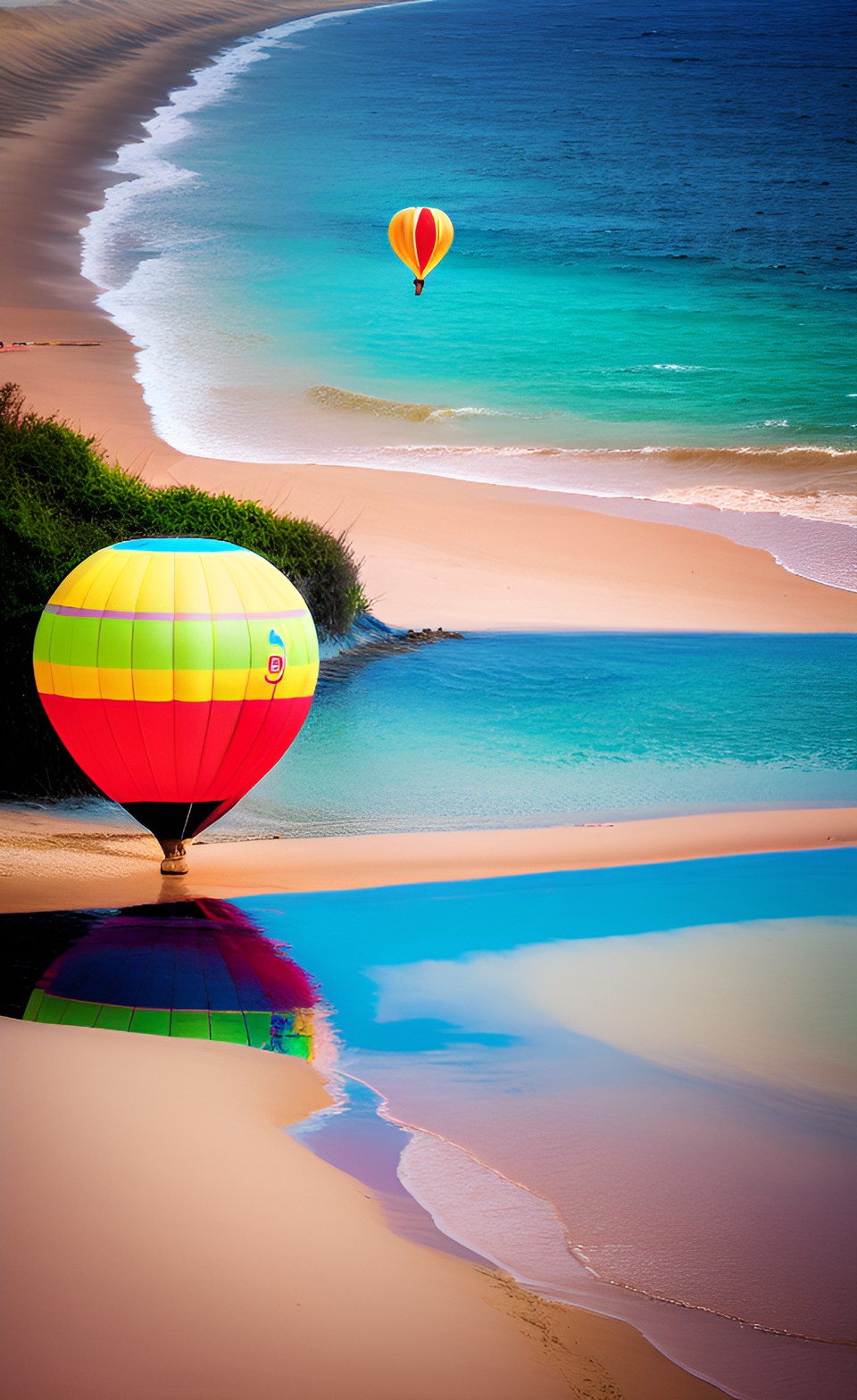 beach, baloon, boat preview