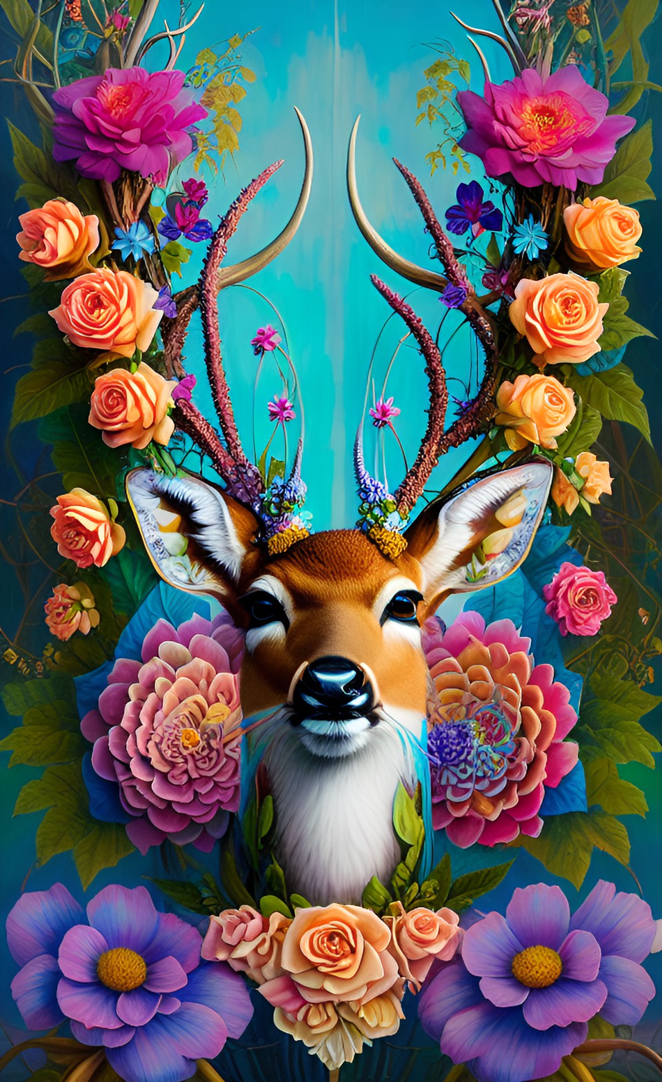 Wonder Deer - deer with flower crown preview