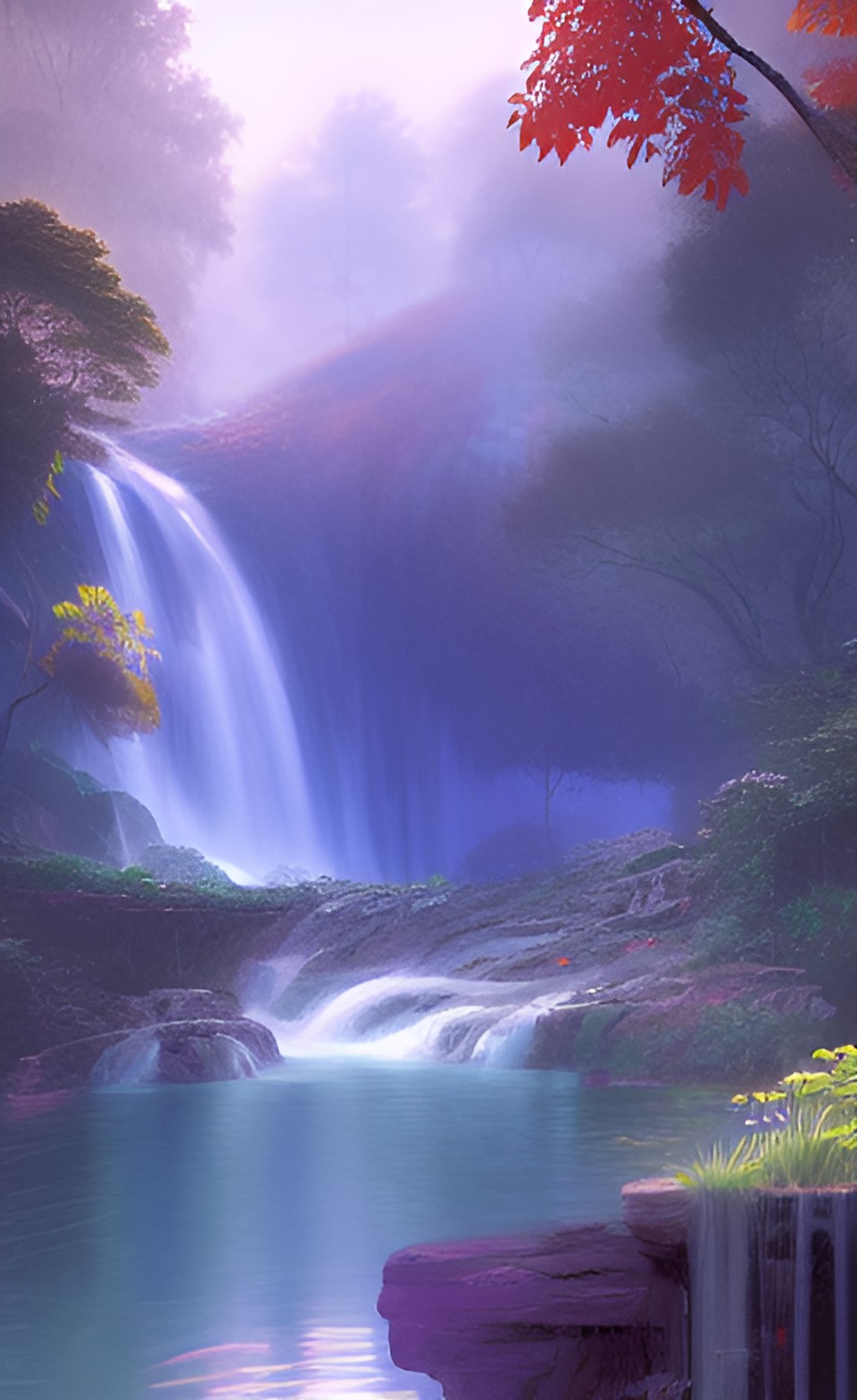 serene waterfall preview