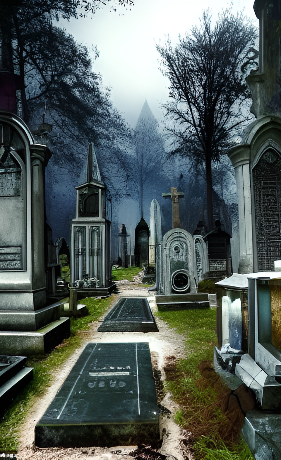 futuristic graveyards preview