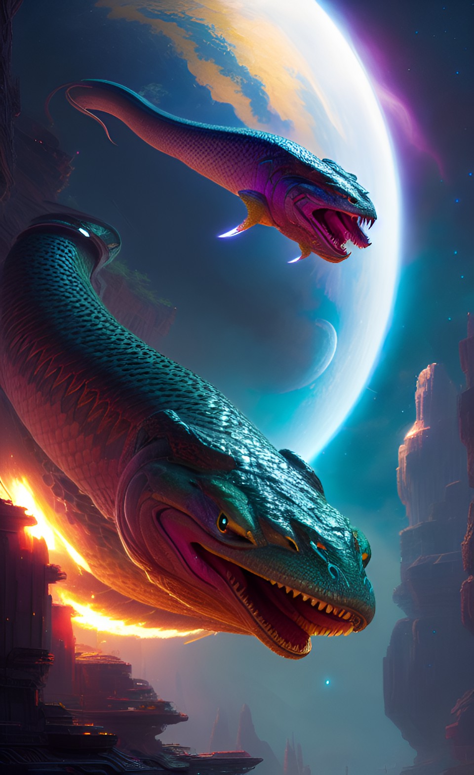 space anaconda that’s one eyed and has 3 touches and looks galactic preview