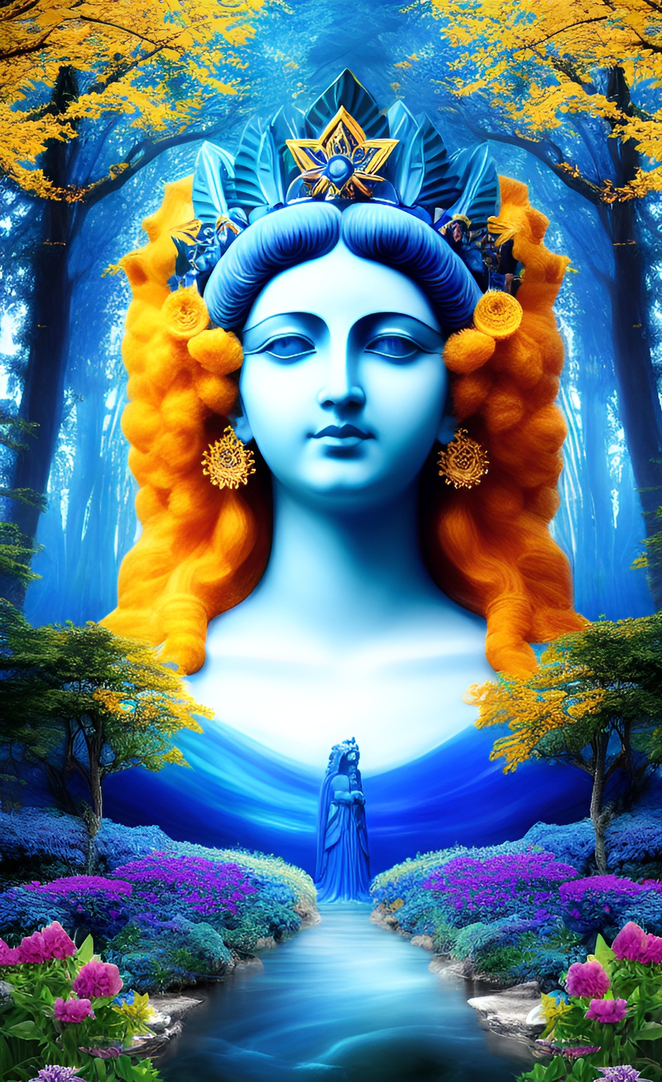 the goddess of the color blue in nature and art preview