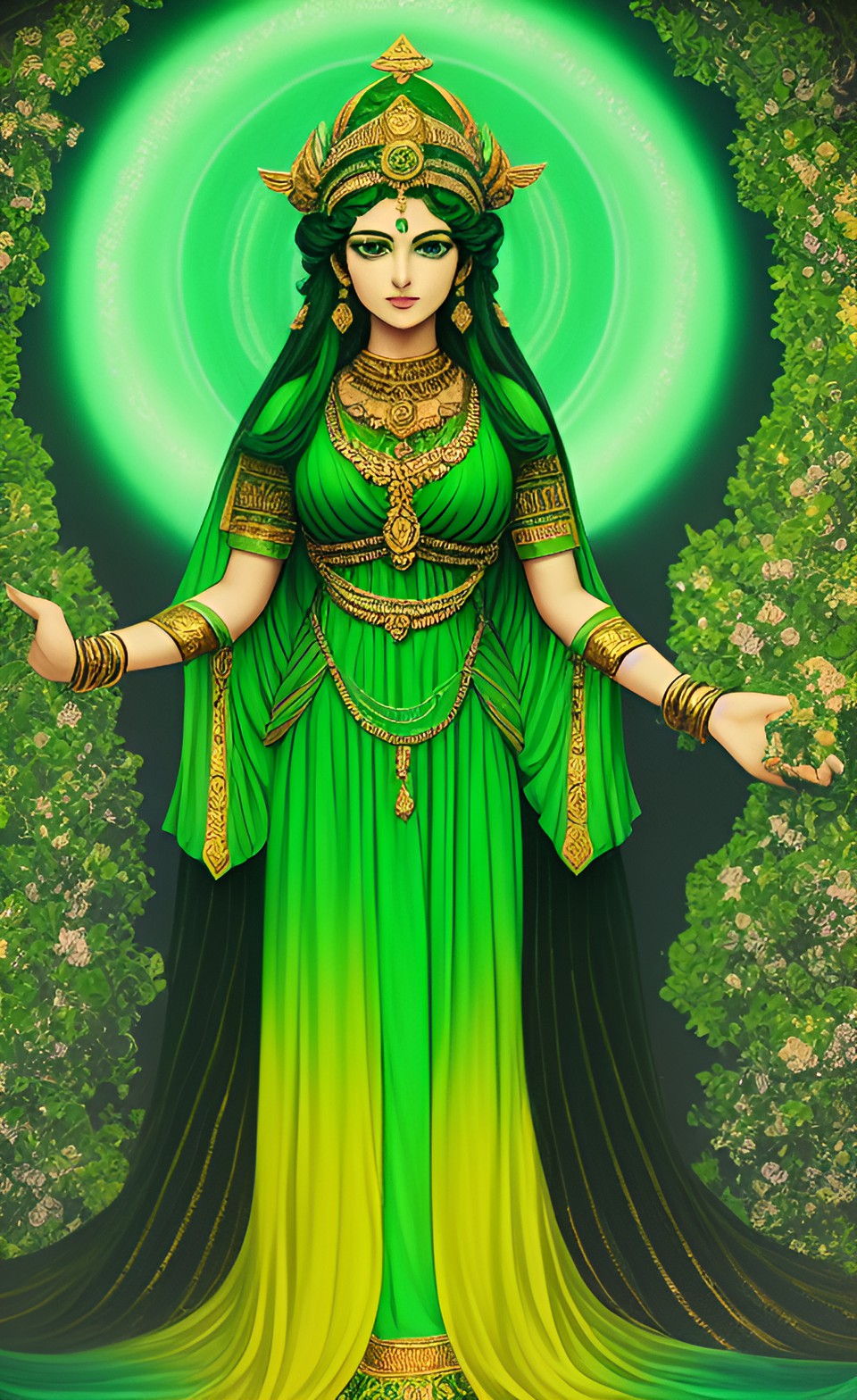 the goddess of the color green preview