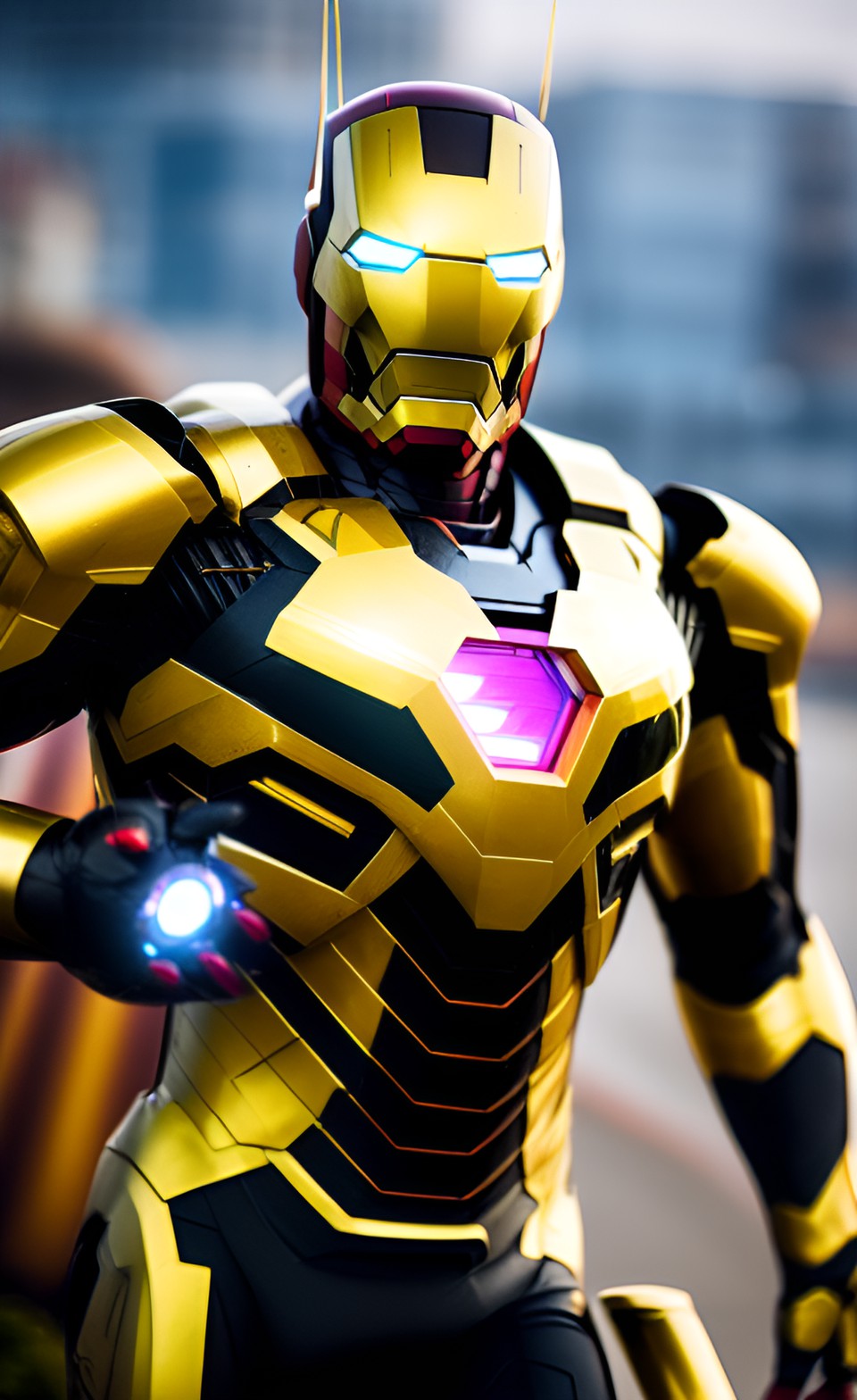 black and gold ironman, 8k, cinematic preview