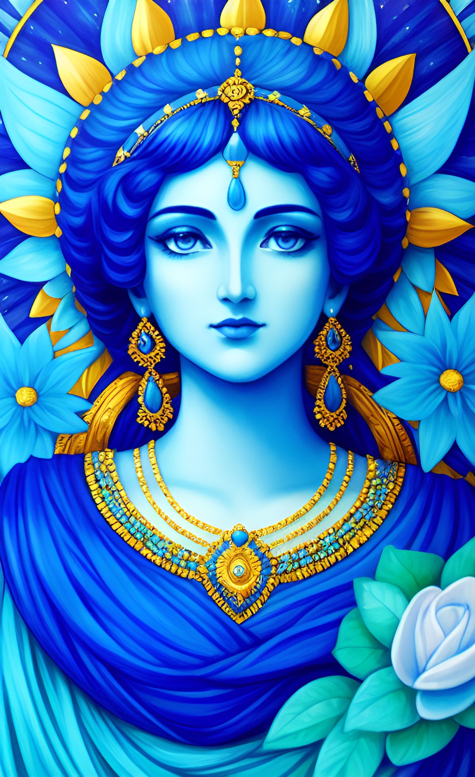 the goddess of the color blue preview