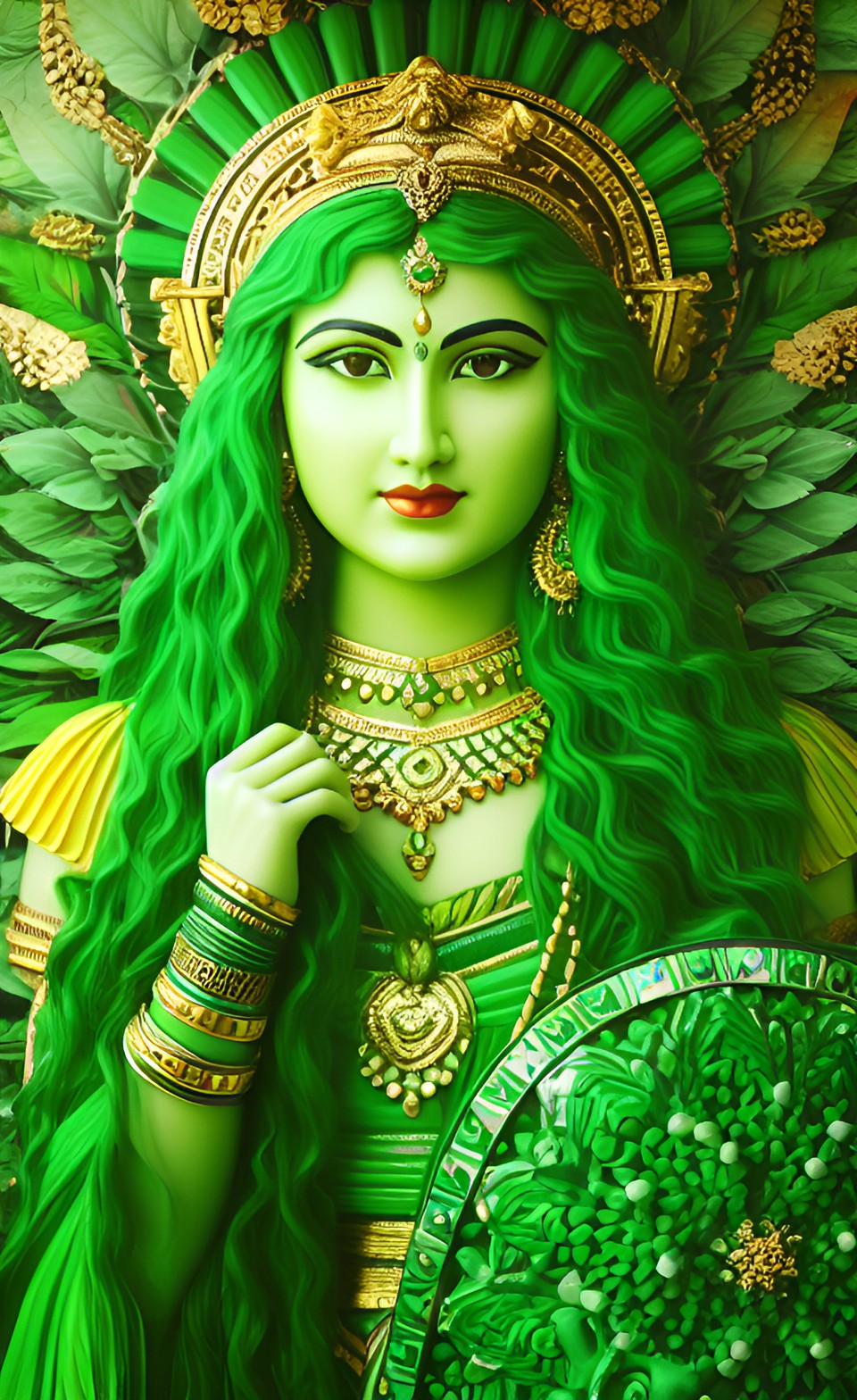 the goddess of the color green preview