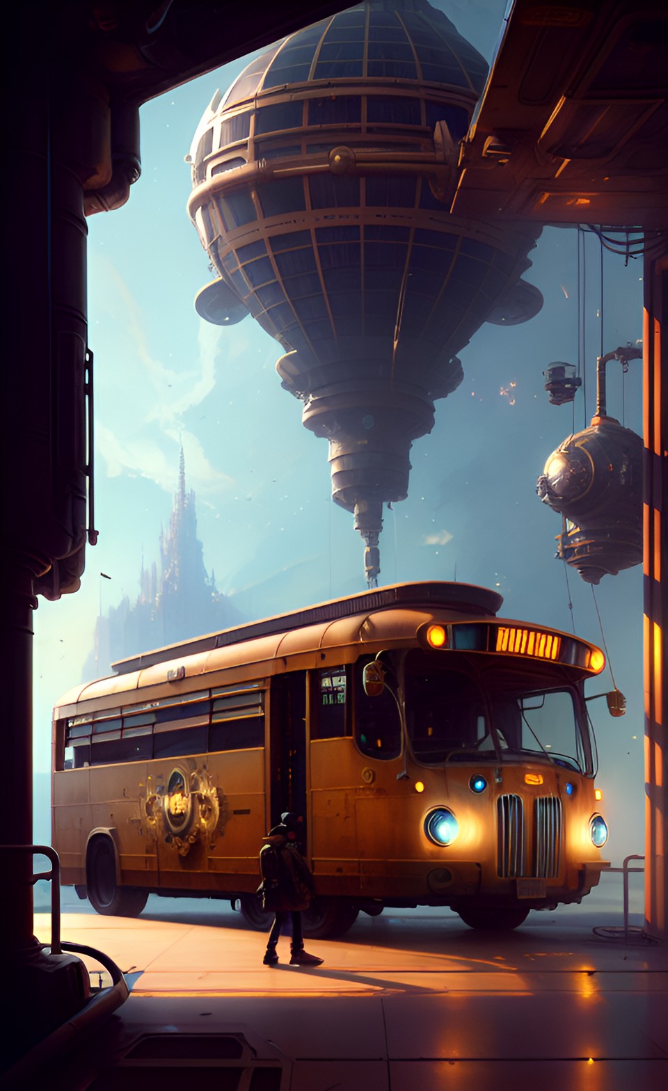 machine future steampunk bus preview