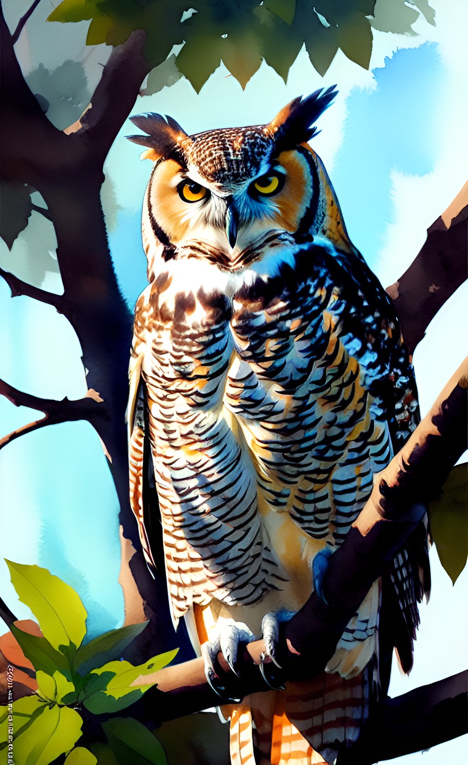 Great Horned Owl - great horned owl preview