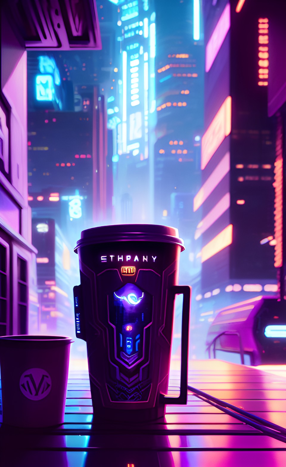 Trinity Coffee - cyber punk cup of coffee preview