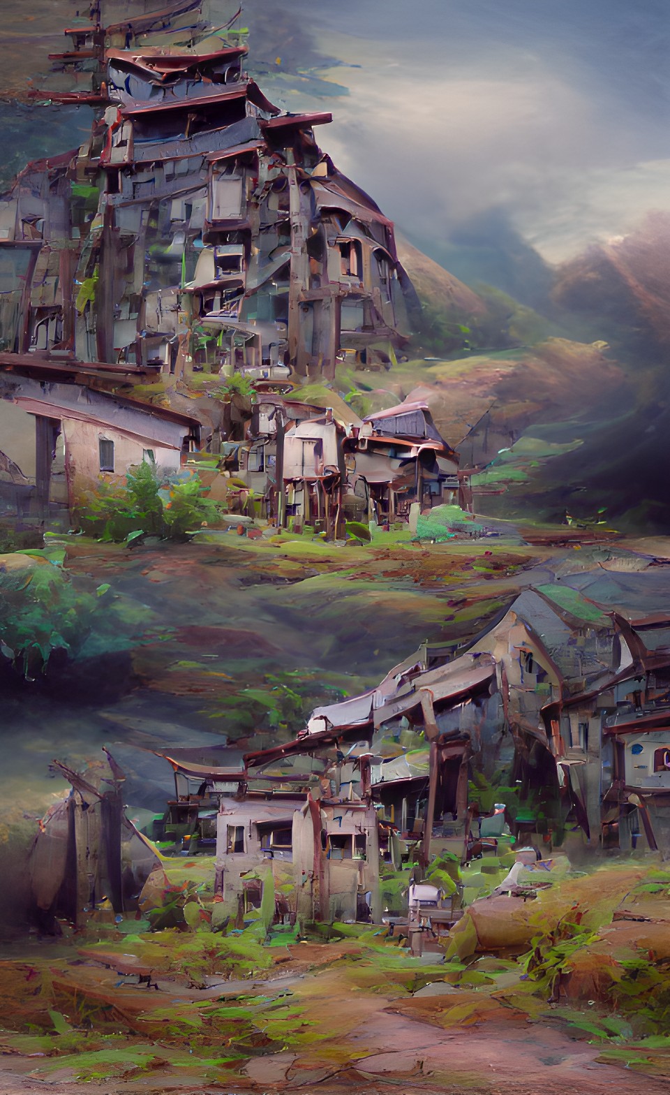 abandoned mountain village preview