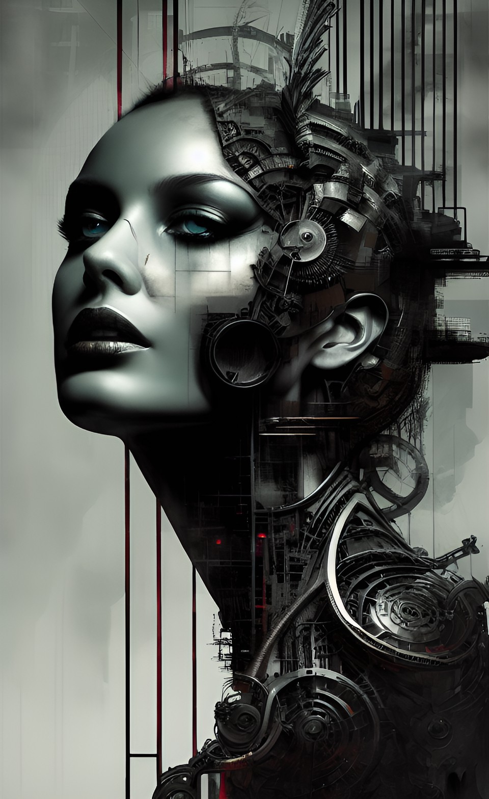 by russ mills, by hr giger, fibonacci sequence, extreme detail preview