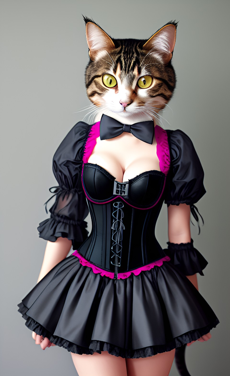 cat in corset preview