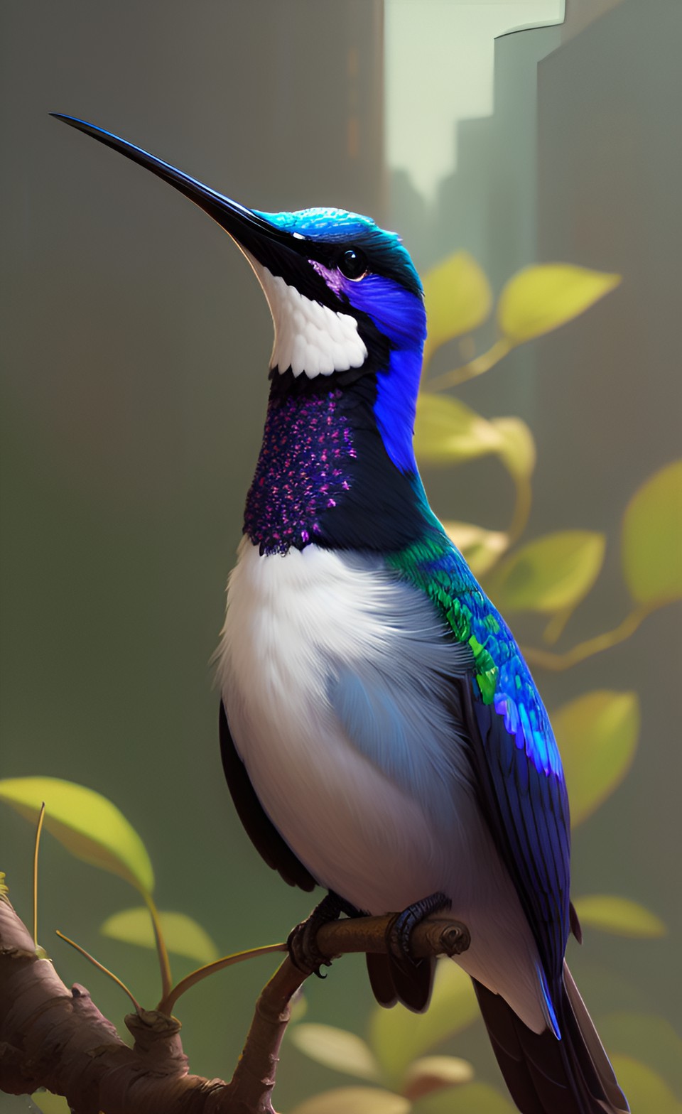 hummingbird in suit preview