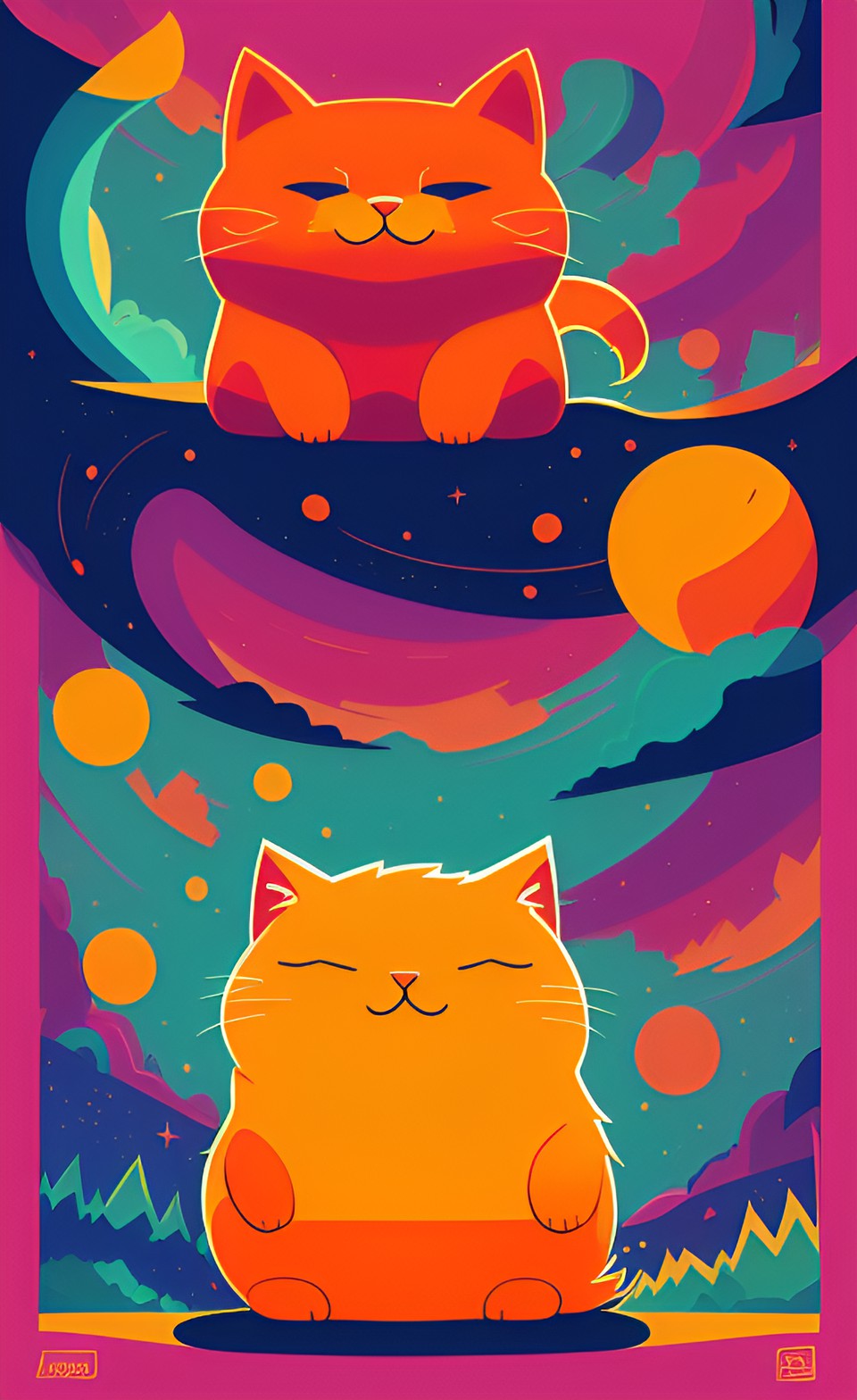 fat orange cat who eats lasagna and doesn't like mondays. preview