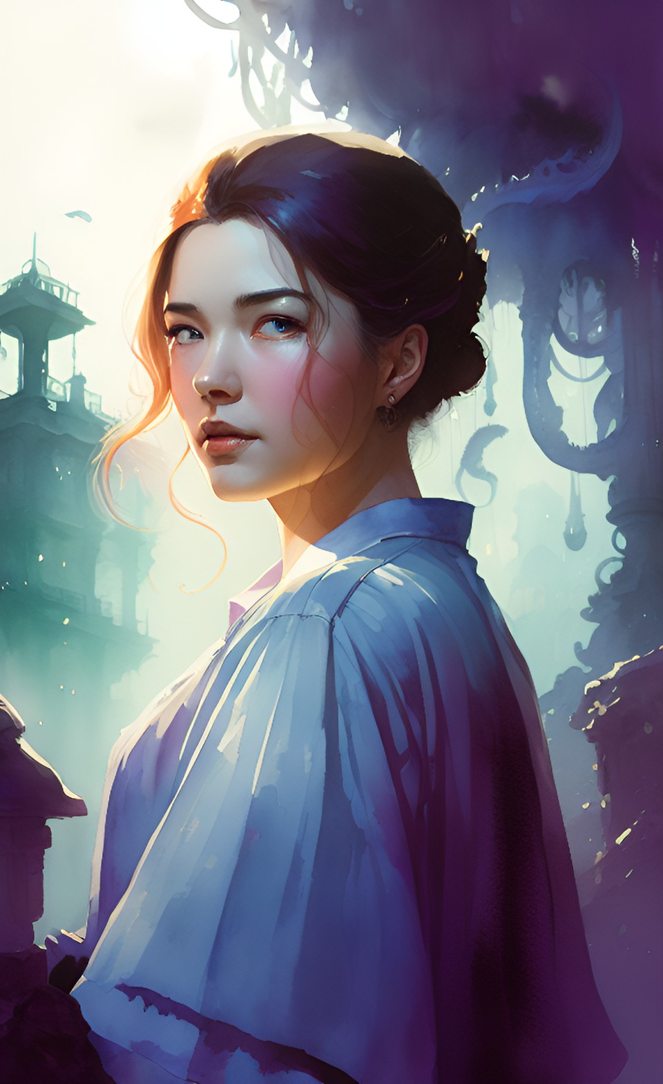 portrait of a woman in the call of cthulhu universe, highly detailed, by stanley artgerm lau, wlop, rossdraws, james jean, andrei riabovitchev, marc simonetti, and sakimichan, trending on artstation preview