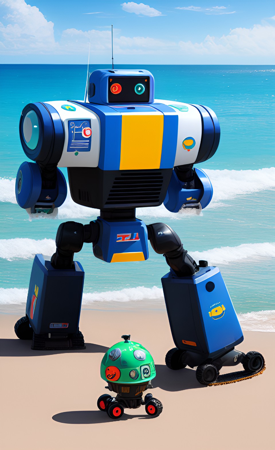 robot beach invasion preview