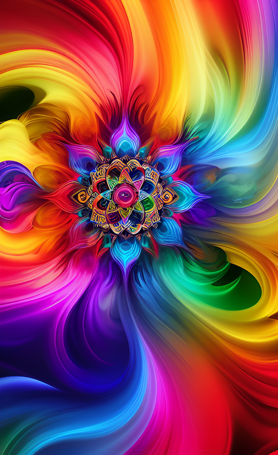 spirit of man in happiness, health, peace and love | vivid swirling colors | enlightenment preview