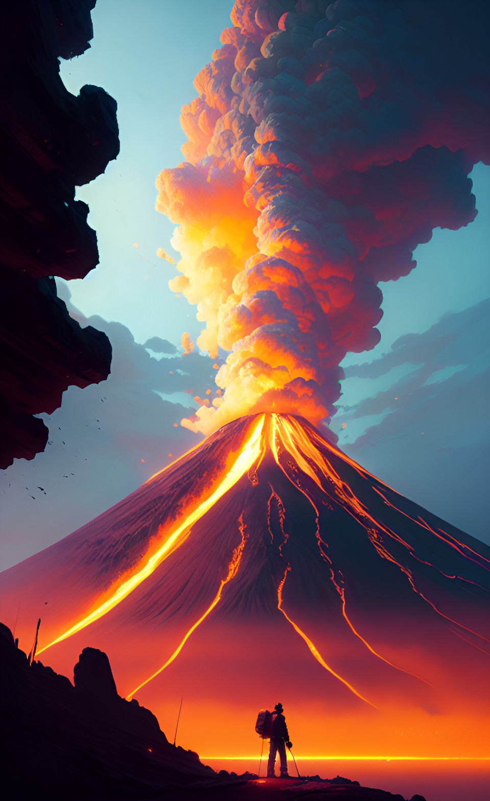 erupting volcano preview