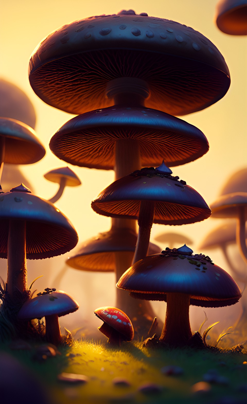 focused mushrooms preview