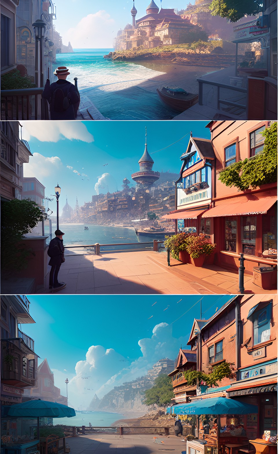 seaside town preview