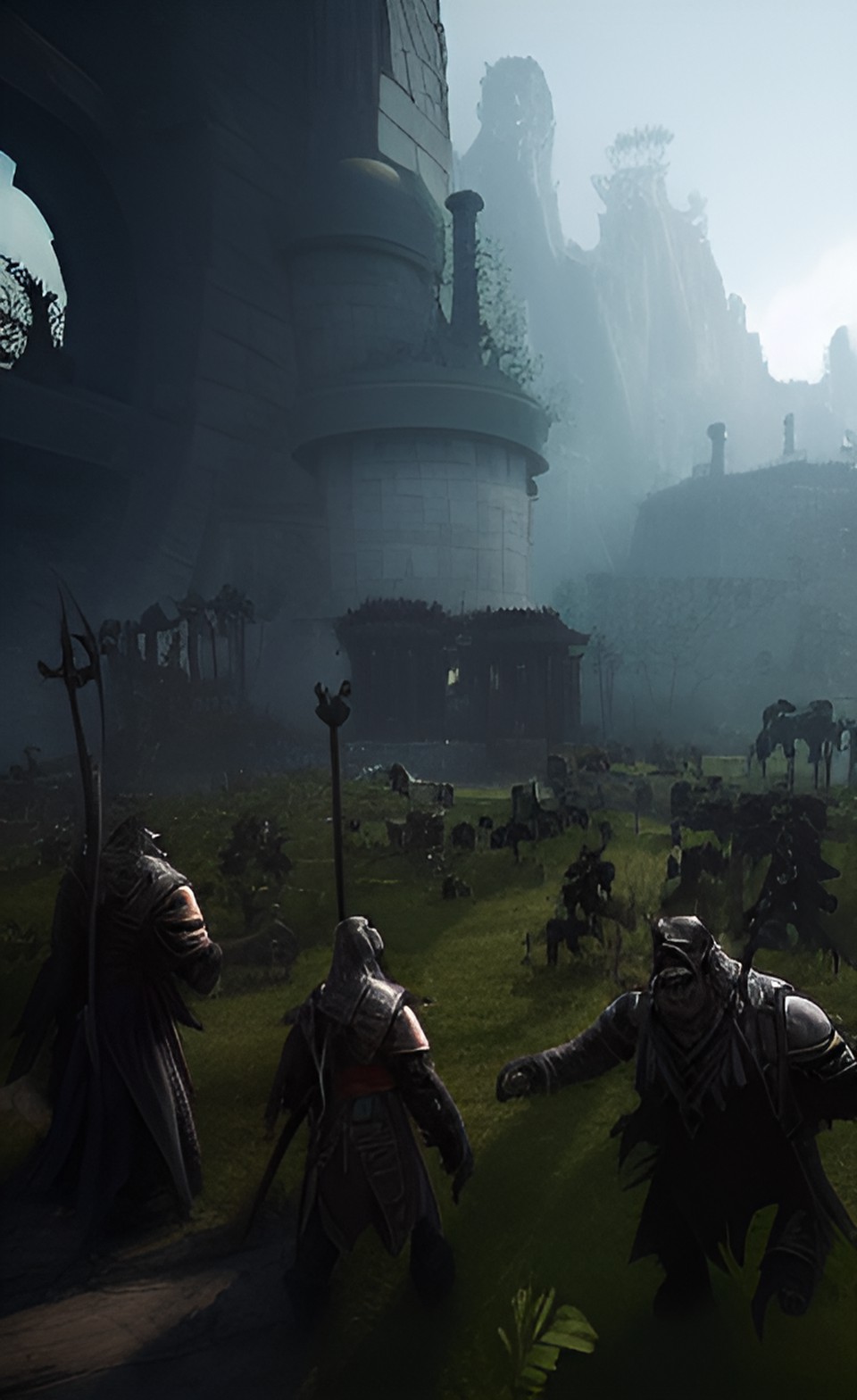 the black gate is open; the orcs are pouring out preview