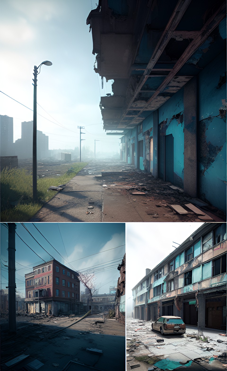 urban decay,urban blight, abandoned buildings,liminal space preview