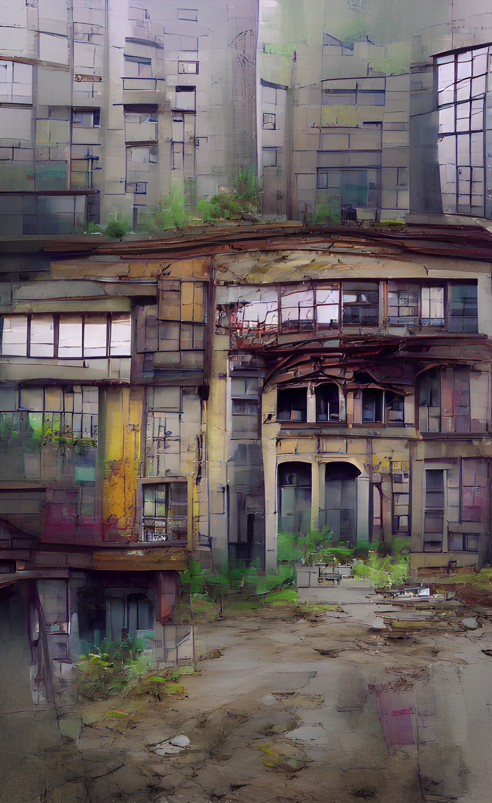 urban decay,urban blight, abandoned buildings,liminal space preview