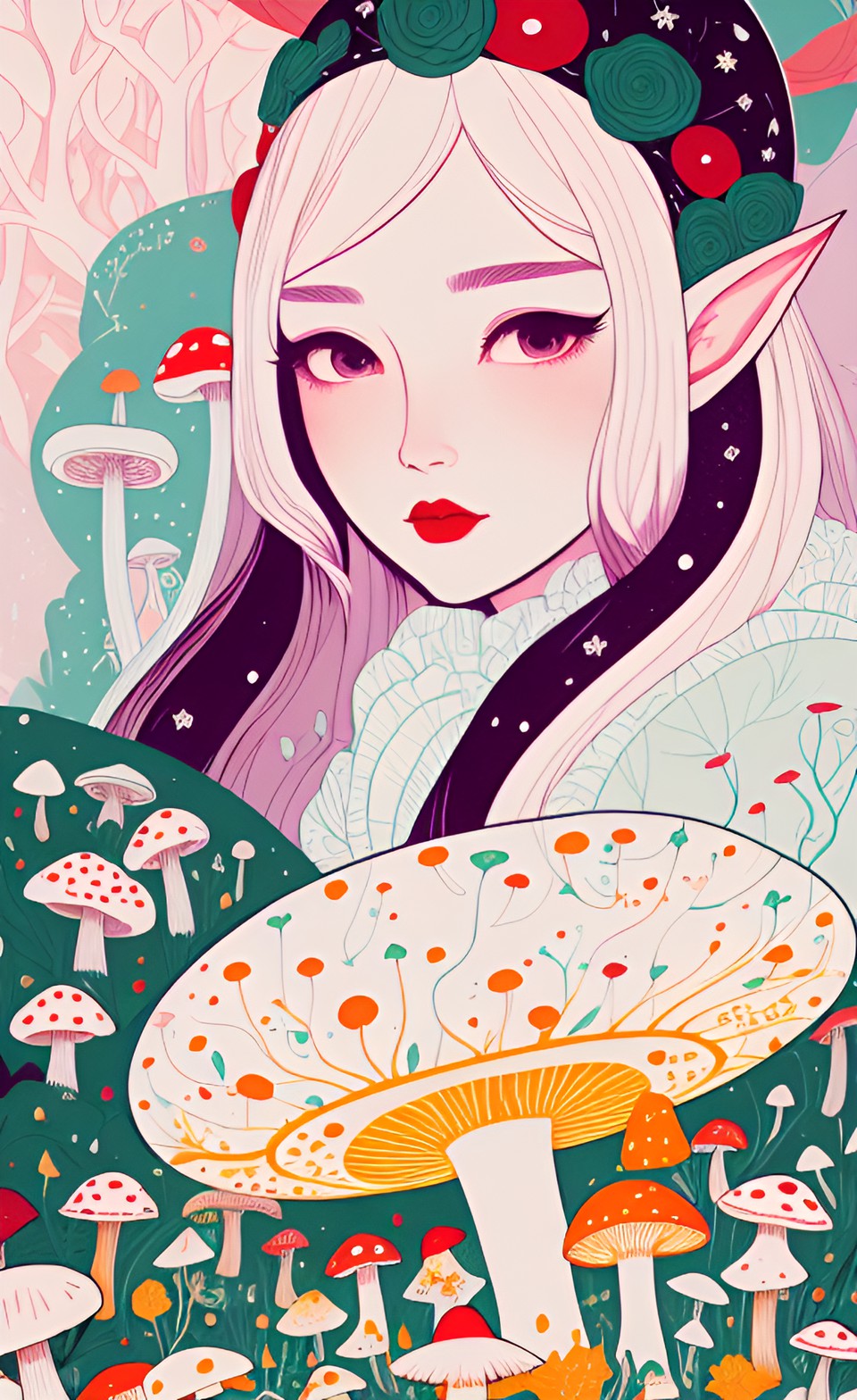 Mushroom Jubilee 🍄 - elf queen, mushroom pixies preview