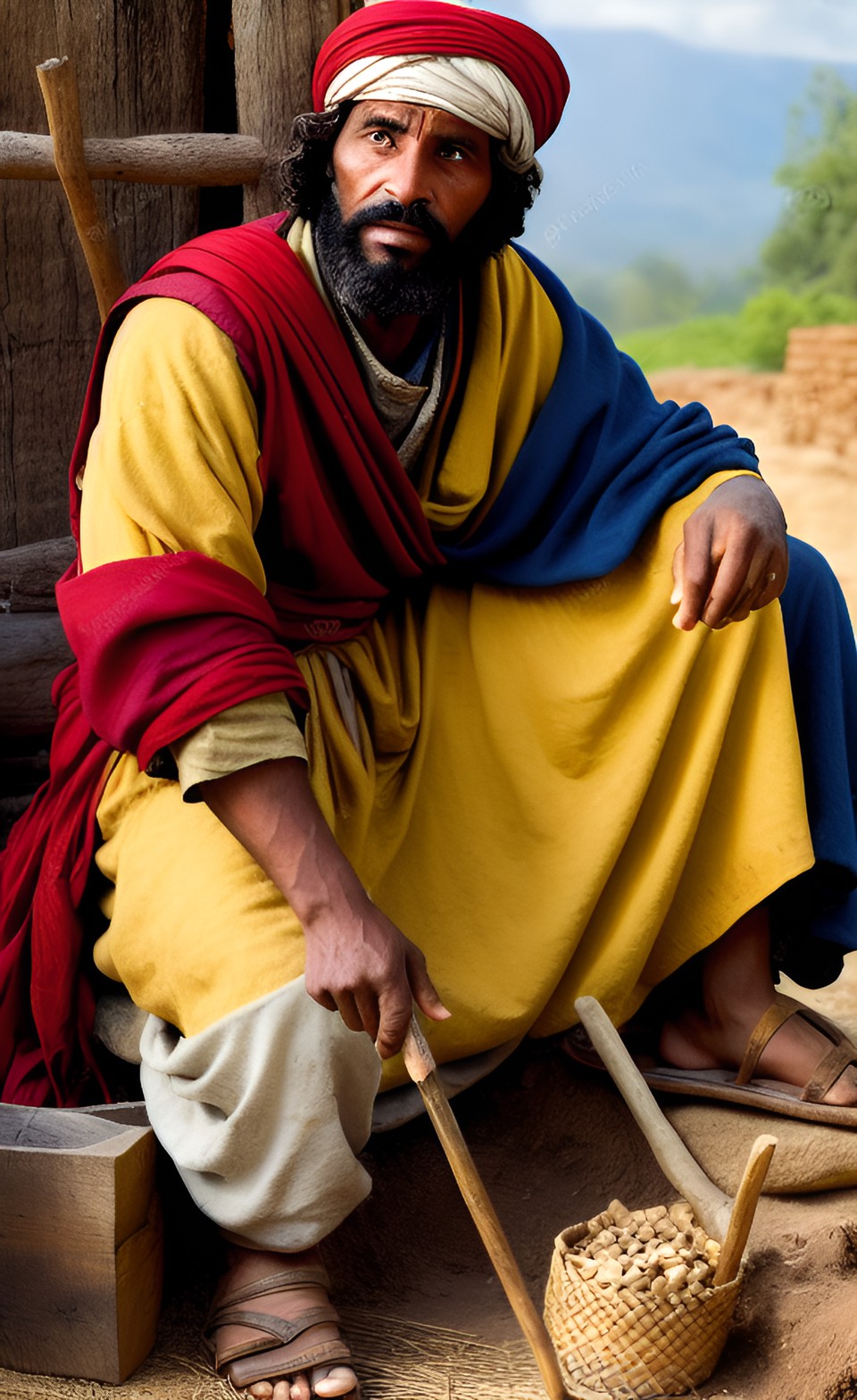 joseph, father of jesus, a good father and the true king, the great good generous humble loving king is in disguise, hiding as a poor worker, he looks like a simple laborer preview