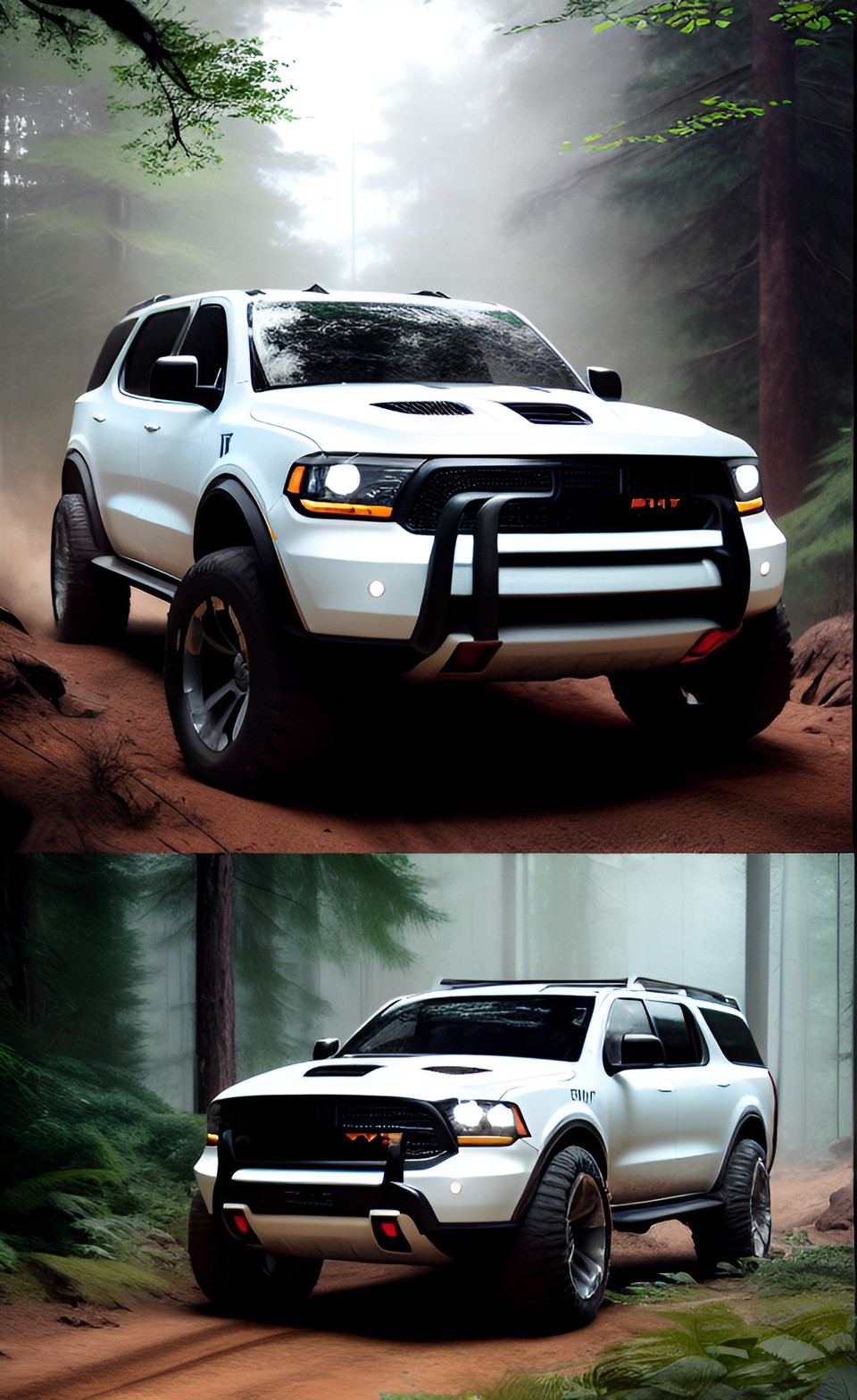 Durango 4x4 - dodge durango 4x4 offroad pickup visión concept in the forest preview