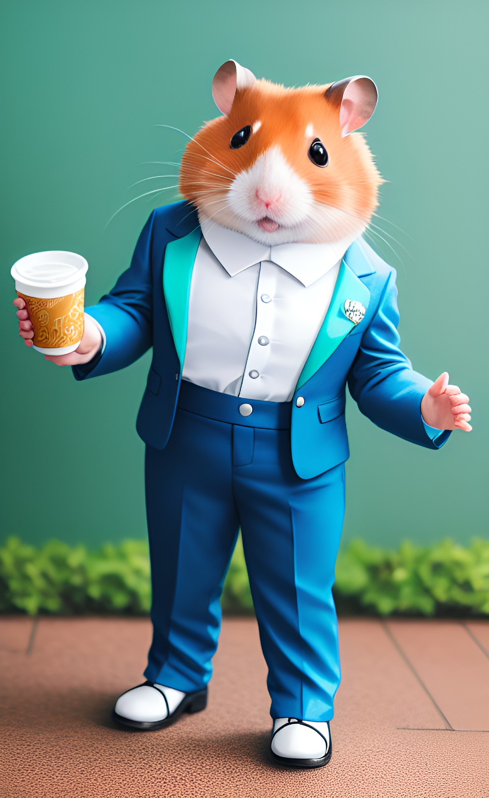 hamster wearing pantsuit preview