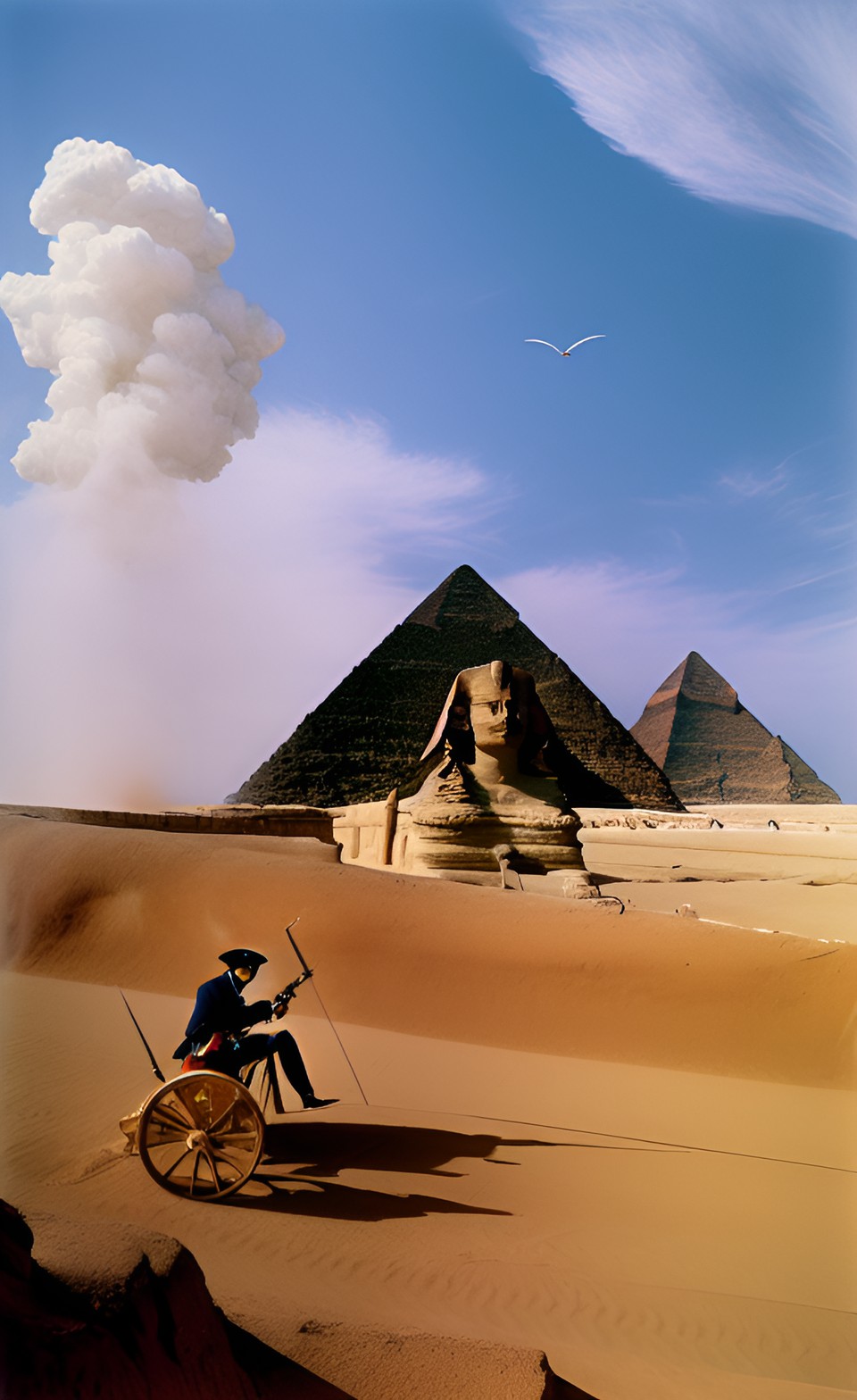 napoleon shooting the nose off the sphinx with a canon preview