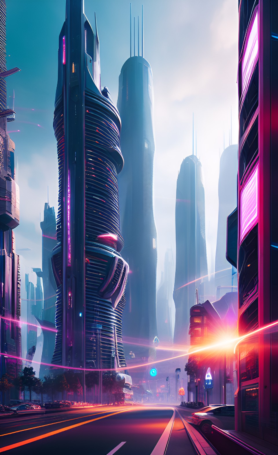 futuristic city preview